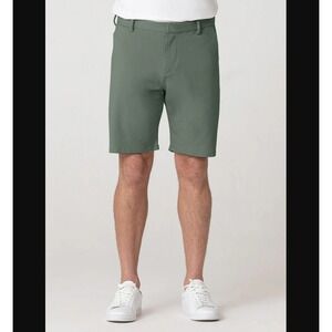 Swet Tailor NEW NWT Mens 36 Olive Green Everyday Chino Shorts Golf Comfy